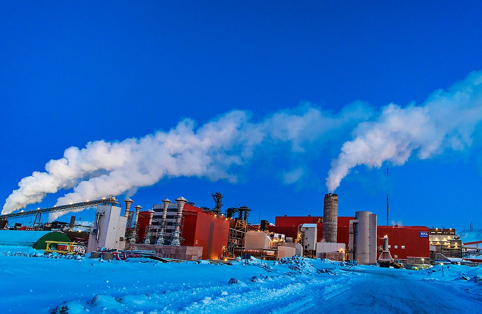 LKAB KK4 - här kommer rökgasreningen att producera energi till Kirunas fjärrvärme.